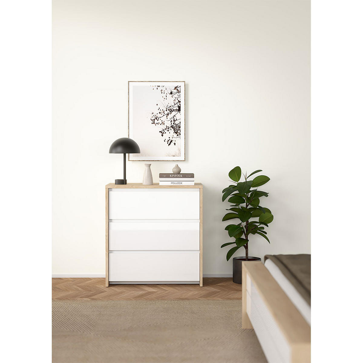 KOMMODE, Next, Weiß, Holzwerkstoff, 80 x 48 x 84 cm - Weiß, Holzwerkstoff (80/84/48cm) - ebuy24