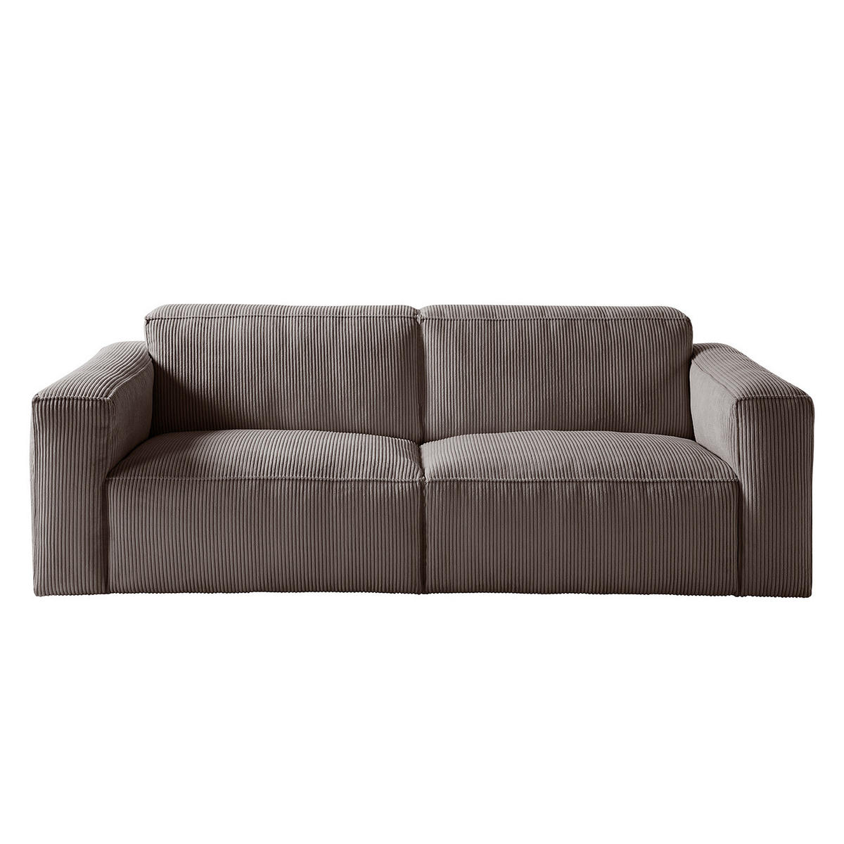 3-SITZER SOFA - Dunkelbraun, Textil (240/75/96cm) - home24