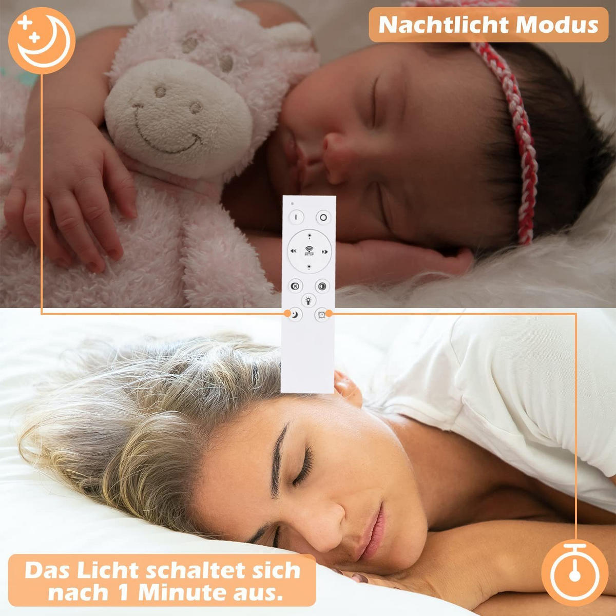 LED-DECKENLEUCHTE Maximilian 46/45/8 cm - Schwarz, Metall (46/45/8cm) - Nettlife