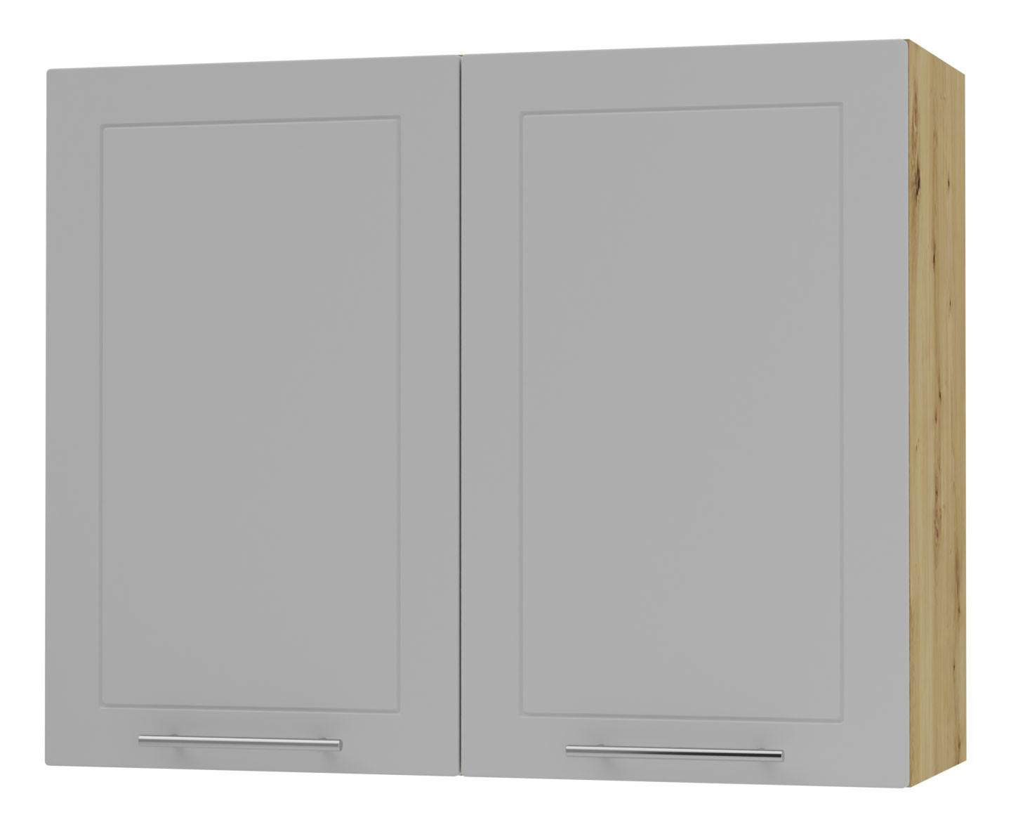KÜCHENHÄNGESCHRANK Kvantum W3/90 Dust Grey Matt / Eiche Artisan Matt 90 / 32,5 / 72cm - Eiche Artisan/Grau, Holz/Holzwerkstoff (90/72/32.5cm) - Feldmann-Wohnen