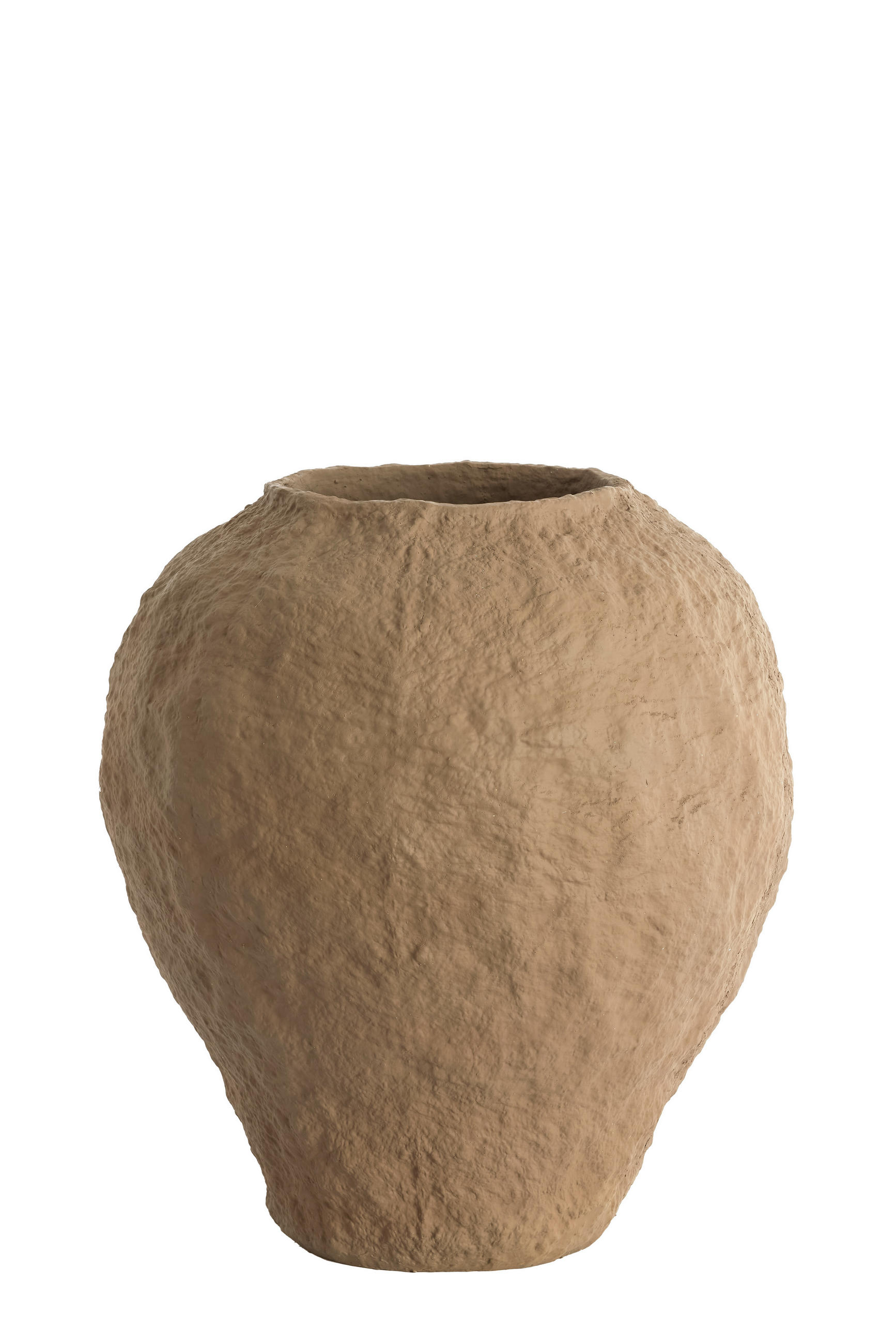 VAZE Pantoja Braun 45/45/50 cm - Braun, Kunststoff (50cm) - Light & Living