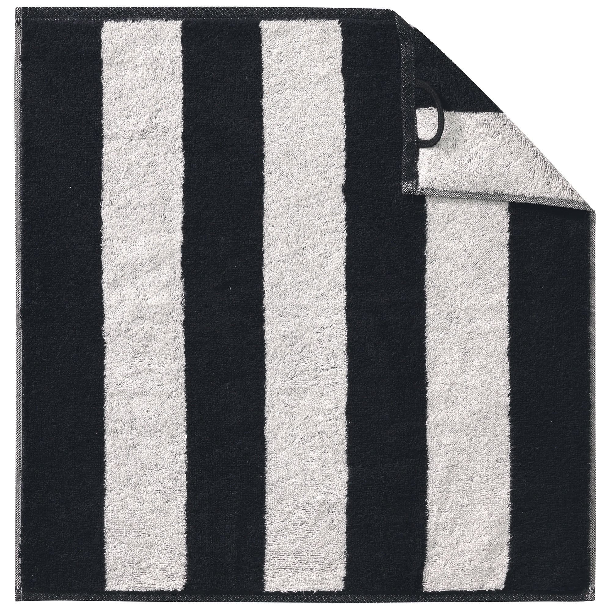 KÜCHENHANDTÜCHER CUISINE ZOOM BLOCKSTREIFEN 120 SCHWARZ - 97 - Schwarz, Textil (50/50cm) - Cawoe