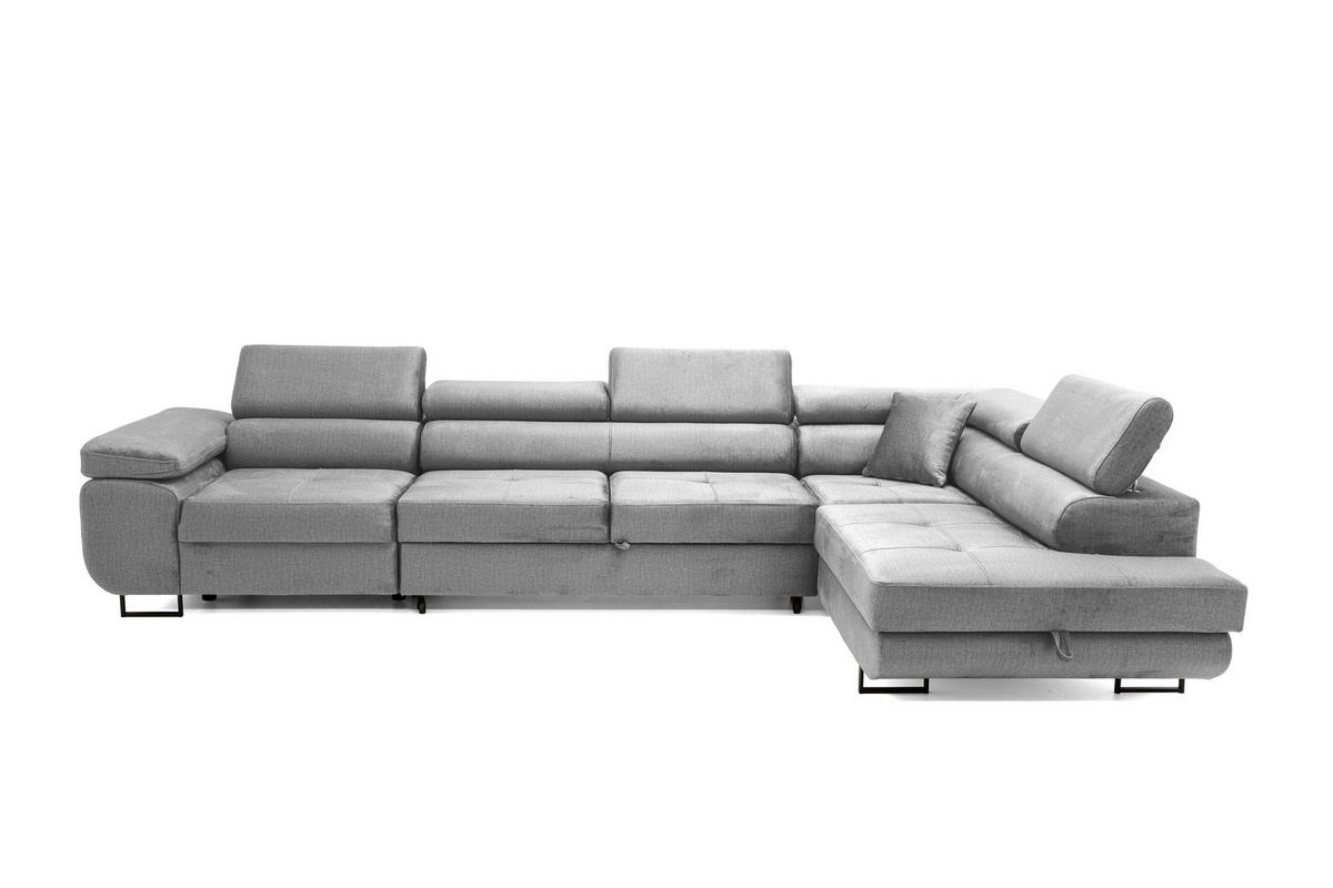 ECKSOFA WILD MAXI Rechts Grau - Grau, Holz (203/350cm) - Muffo