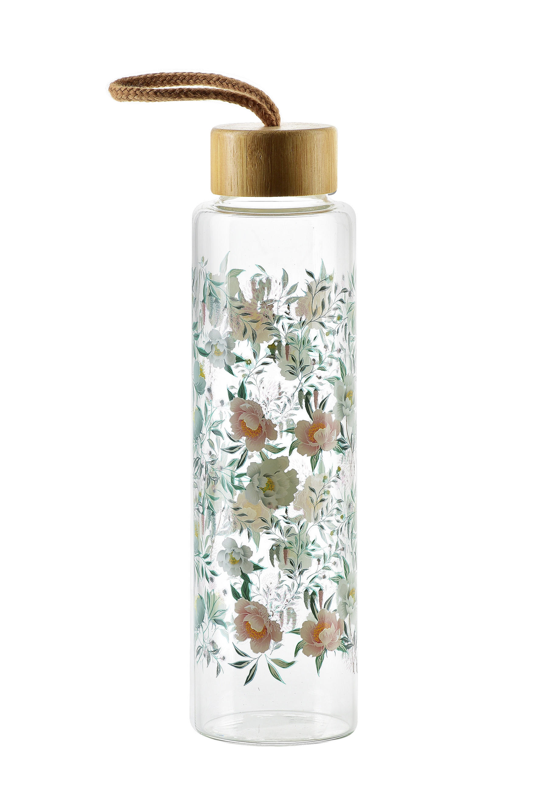 TRINKFLASCHE Hollie Mehrfarbig 7/7/24 cm Glas - Multicolor, Glas (0.6L) - Mondex
