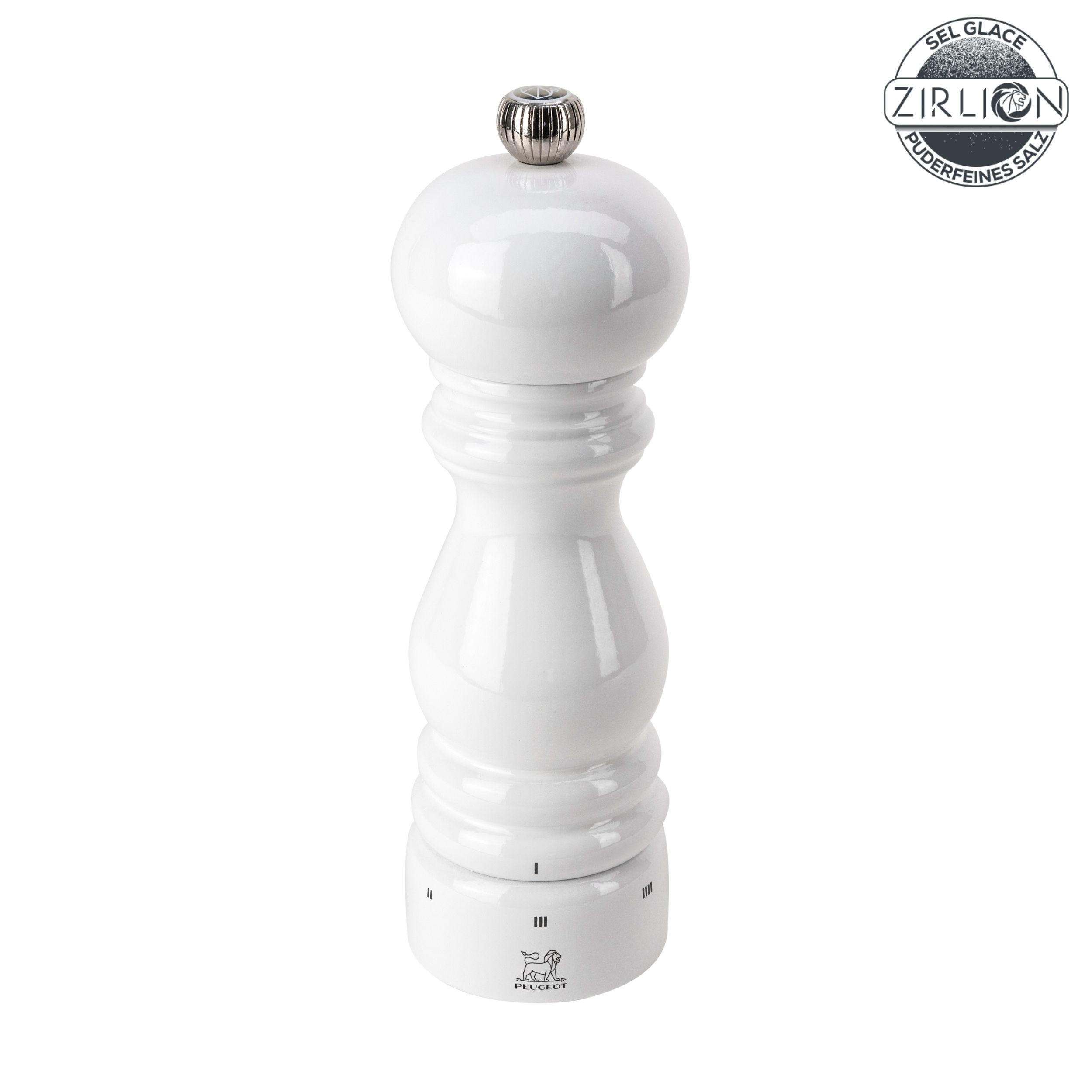 SALZMÜHLE Paris uSelect 18cm Buchenholz Weiß Zirkonia-Mahlwerk - Weiß, Holz (5.9/18/5.9cm) - PEUGEOT