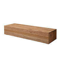 TV-BOARD Wild-/Zerreiche 160x52x32 natur geölt FRANKFURT #106 - Naturfarben, Holz (160/32/52cm) - Massivmoebel24
