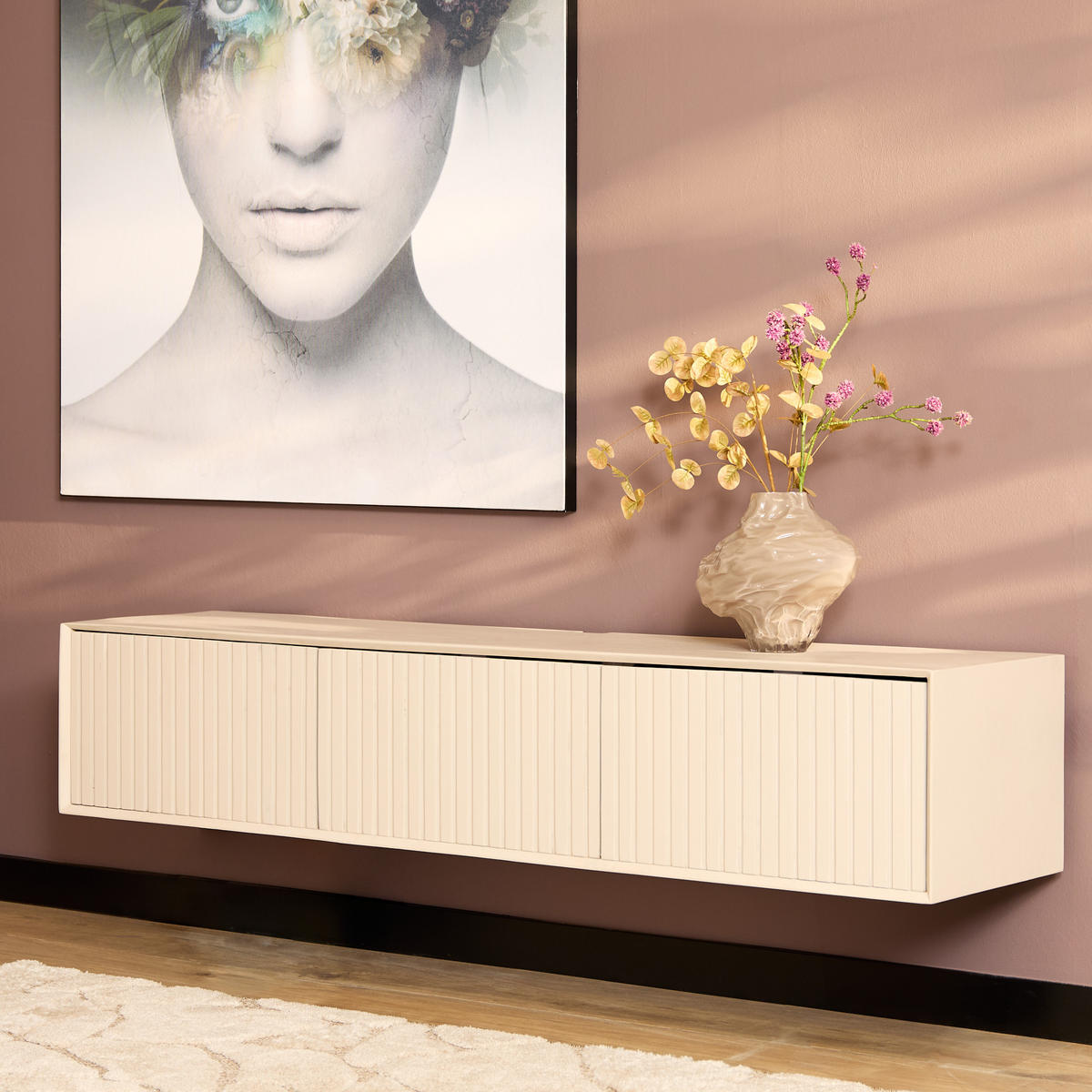 TV-MÖBEL Madison Beige 35/160/30 cm - Beige, Holz (160/30/35cm) - Starfurn