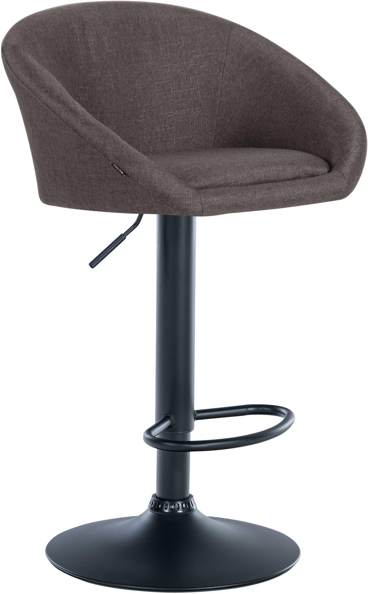 BARHOCKER Stoff dunkelgrau - Dunkelgrau, Textil (55/86/51cm) - CLP