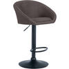 BARHOCKER Stoff dunkelgrau - Dunkelgrau, Textil (55/86/51cm) - CLP