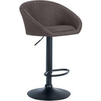 BARHOCKER Stoff dunkelgrau - Dunkelgrau, Textil (55/86/51cm) - CLP