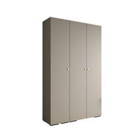DREHTÜRENSCHRANK 236.7/150/47 3-türig - Kaschmir/Goldfarben, Holz/Metall (150/236.7/47cm) - Abiks Möbel