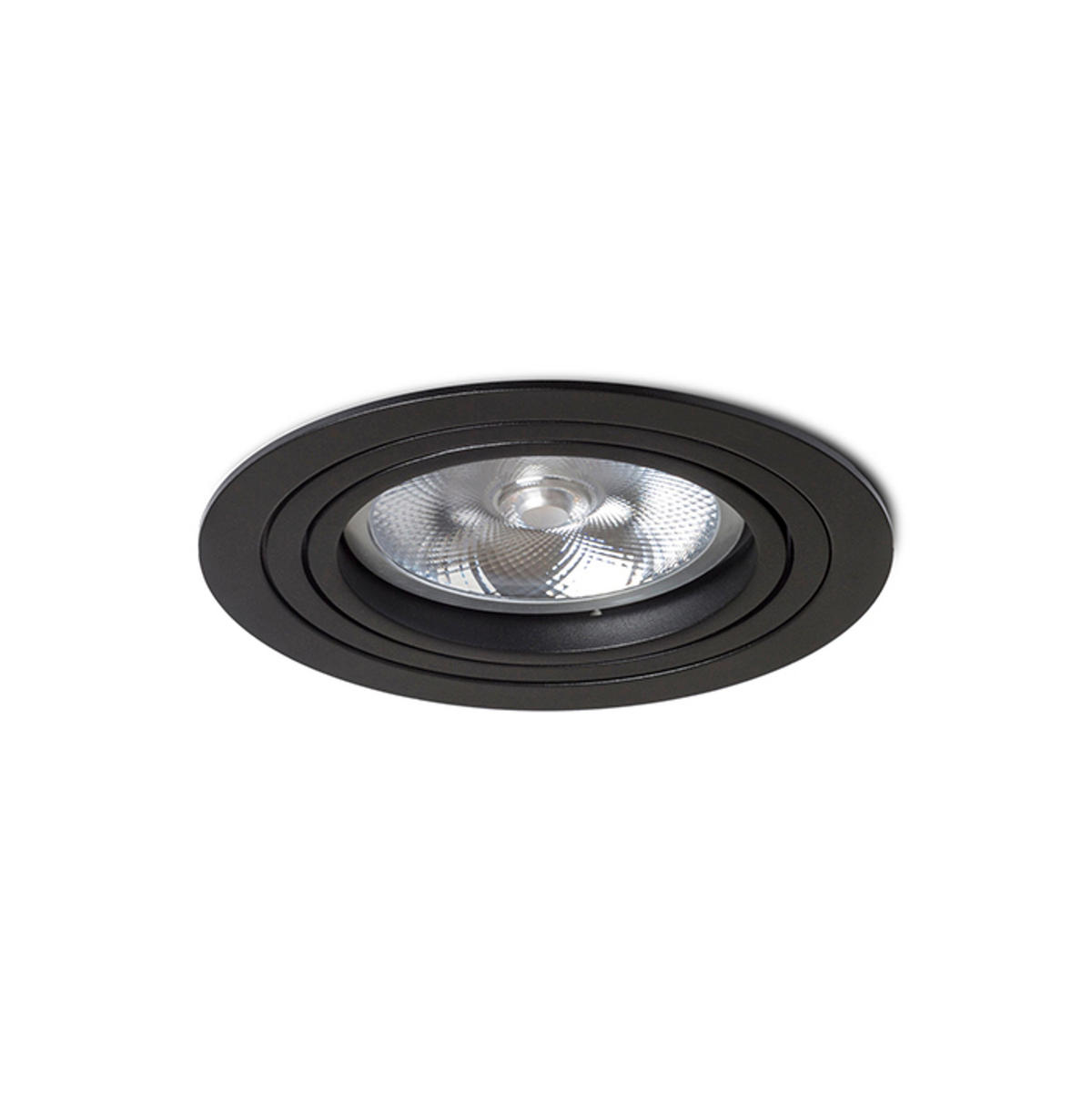 EINBAULEUCHTE PASADENA G53 R I Schwarz 15 W - Schwarz, Metall (17/17/17cm) - Rendl