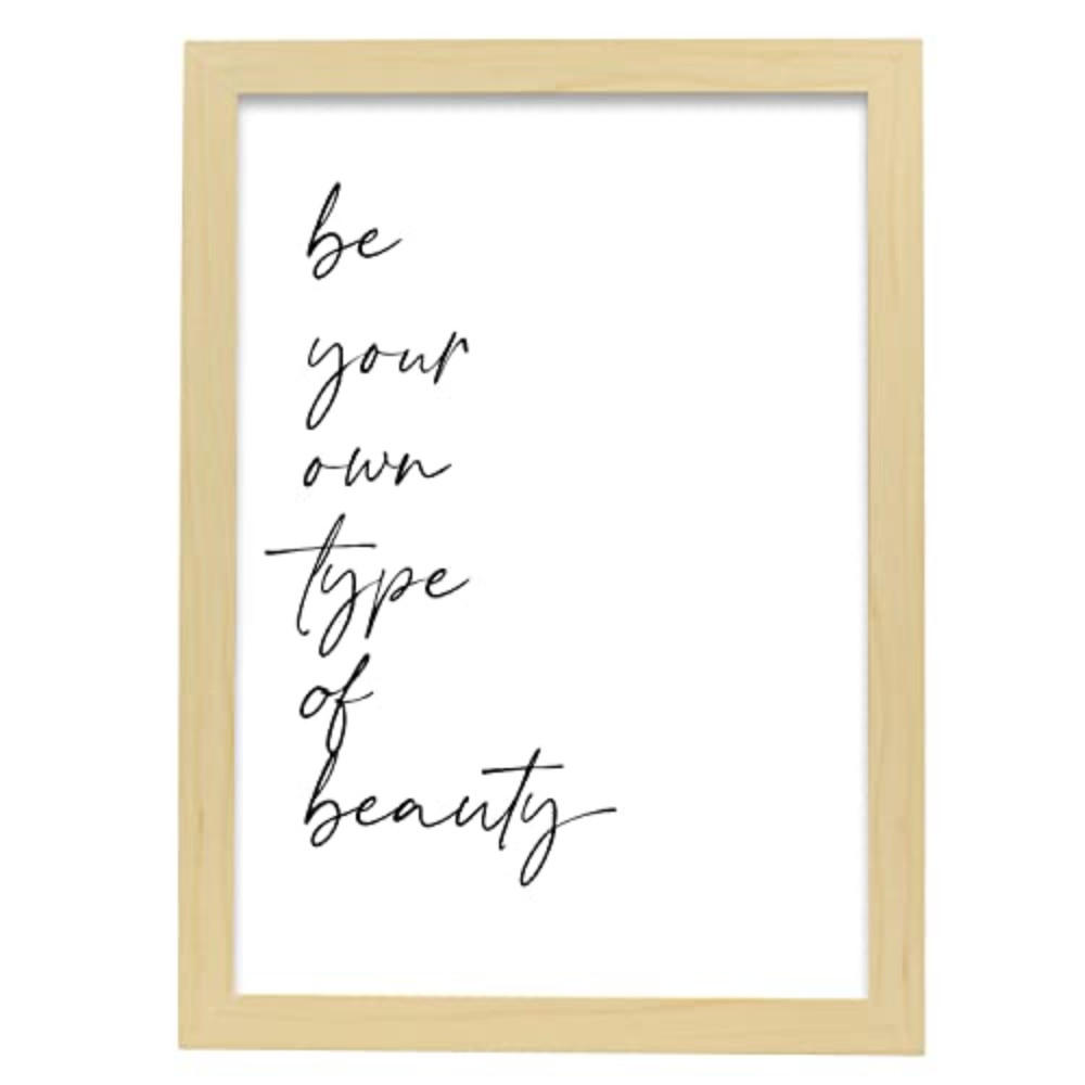 POSTER Inspirierende Kunst – Beauty A3 Rahmen Aus Hellem Holz - Beige, Papier (29.7/5/42cm) - Nacnic