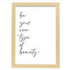 POSTER Inspirierende Kunst – Beauty A3 Rahmen Aus Hellem Holz - Beige, Papier (29.7/5/42cm) - Nacnic
