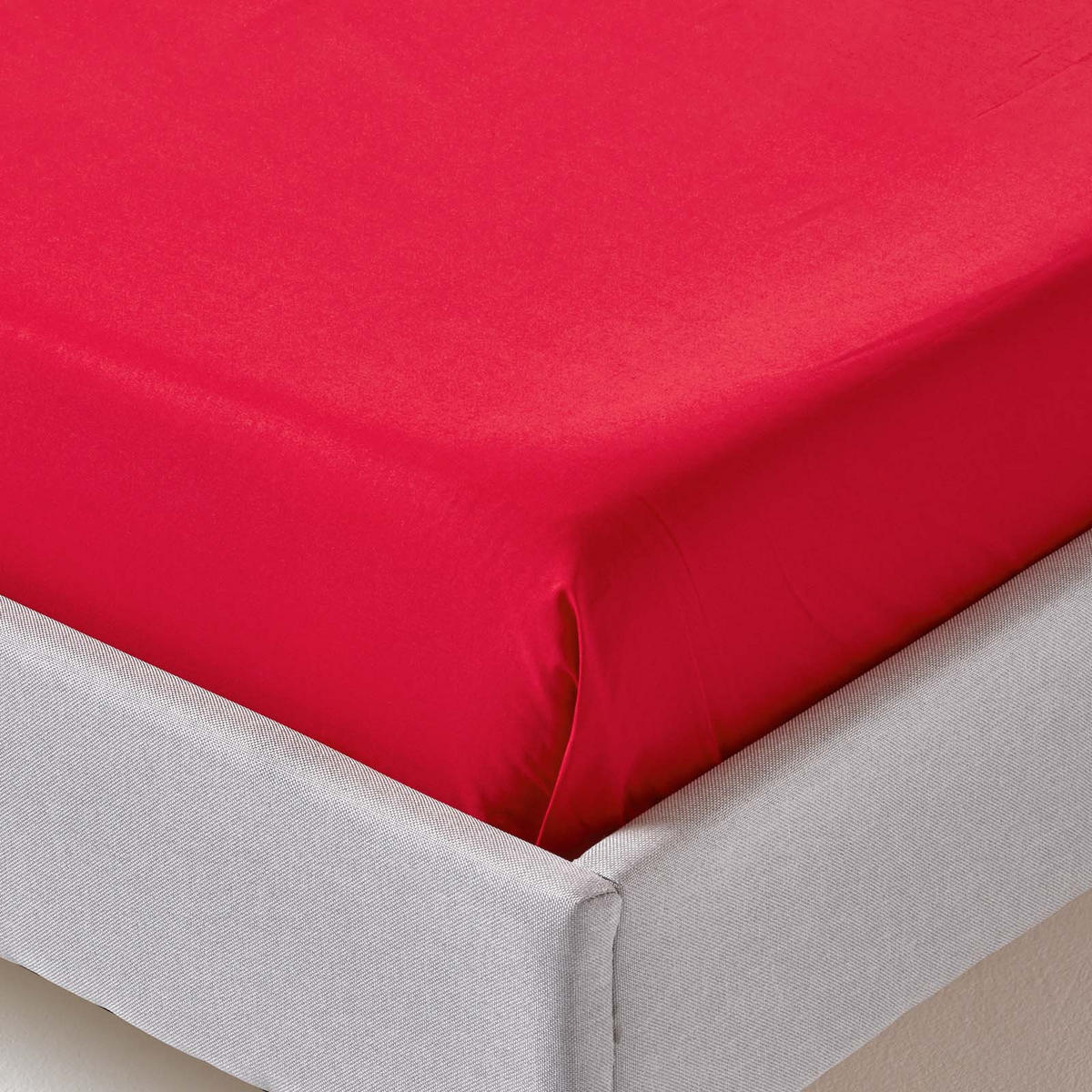 BETTLAKEN ohne Gummizug, Ägyptische Baumwolle, Fadendichte 200 - Rot, Textil (275/275cm) - Homescapes