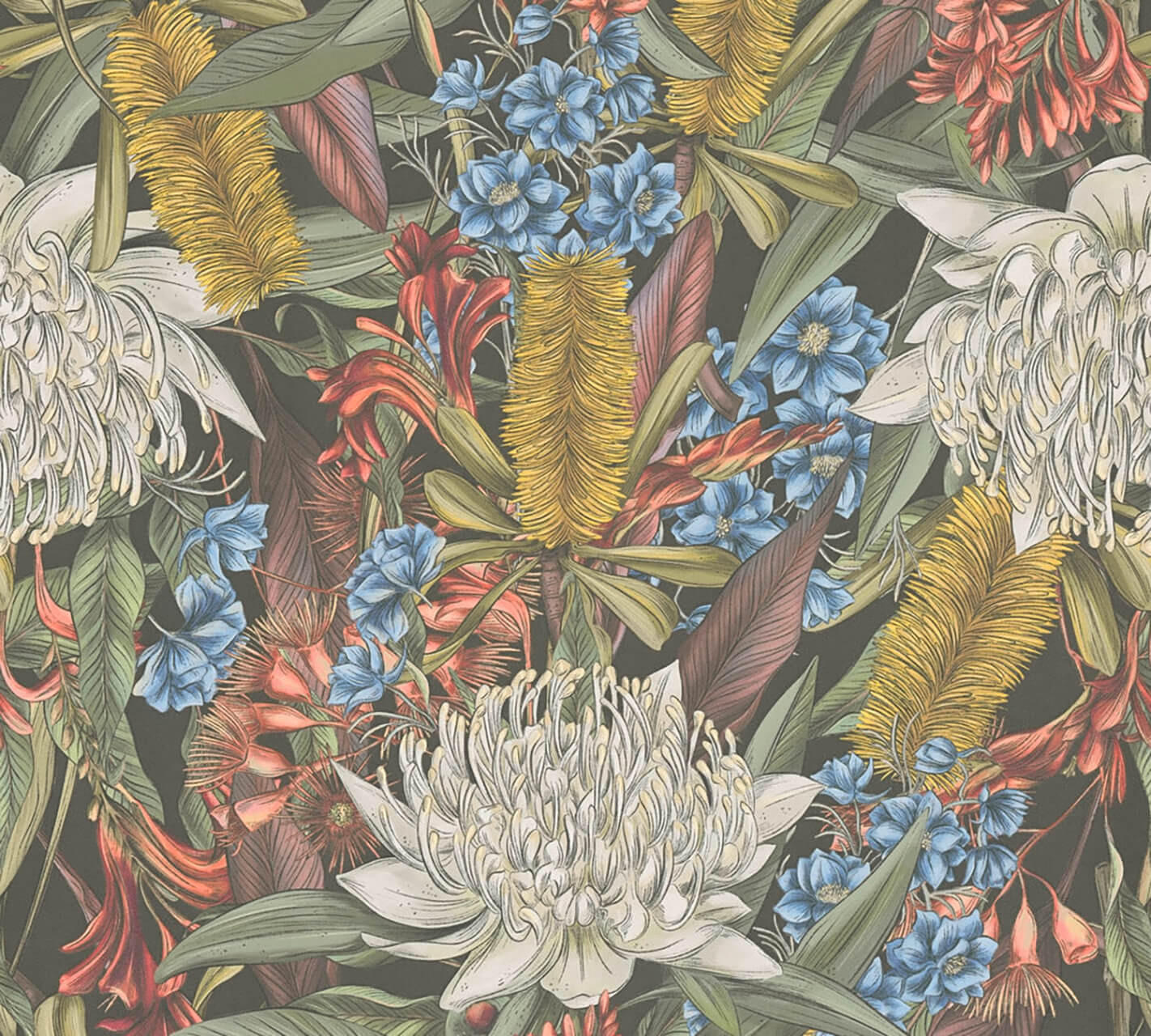 VLIESTAPETE Bunt 53/1005 cm - Schwarz, Textil (53/1cm) - KUNSTLOFT