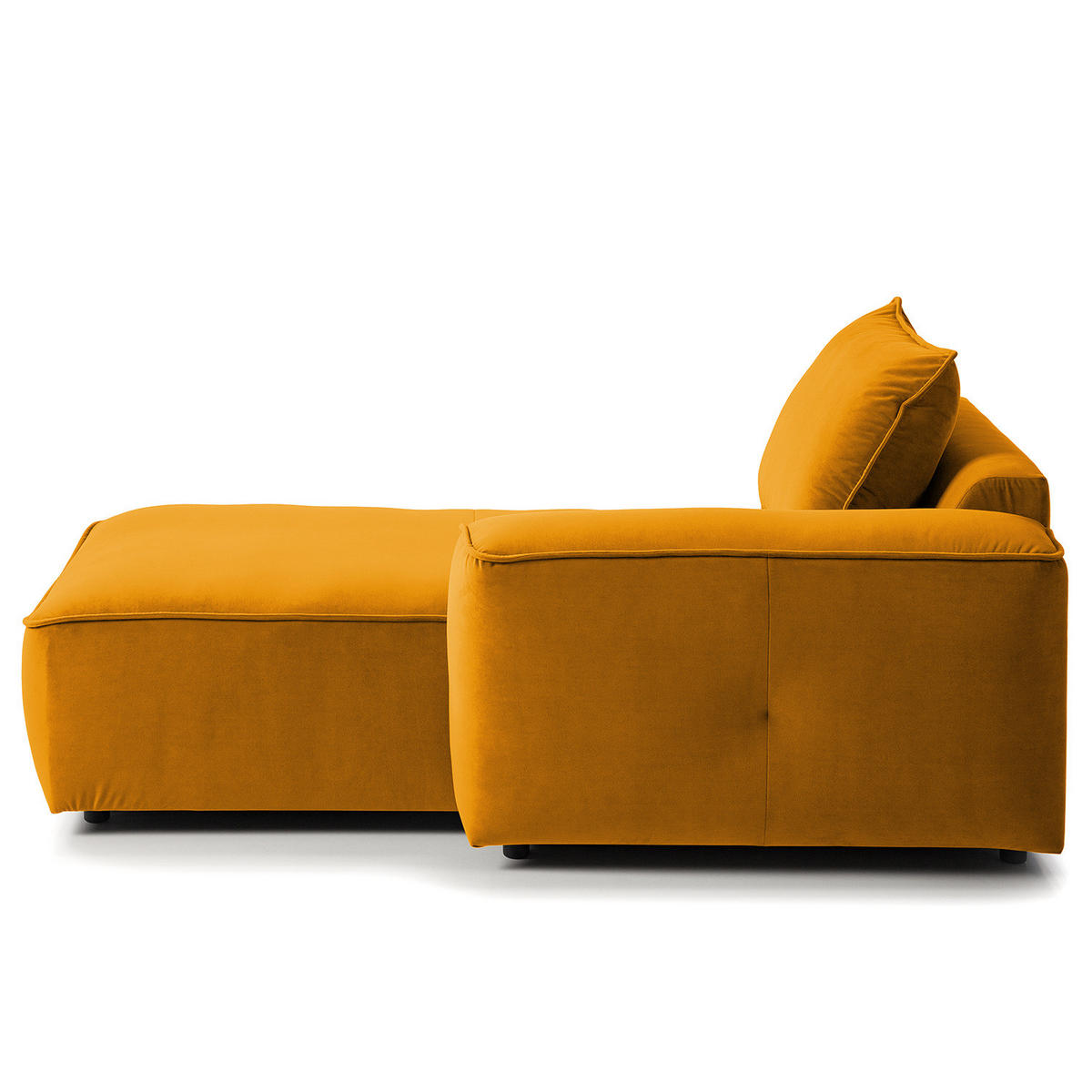 MODULLONGCHAIR - Orange, Holz/Textil (170/82/105cm) - home24