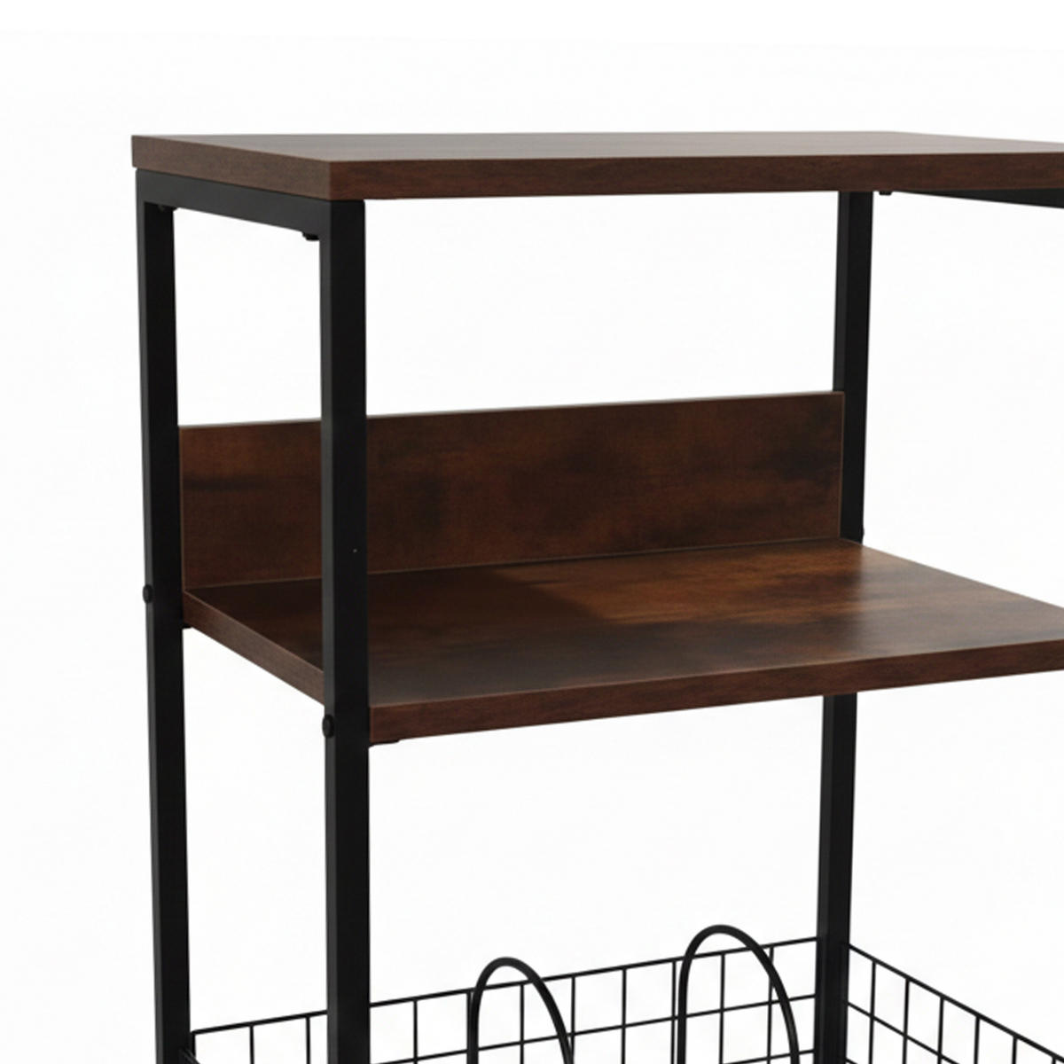 MIZA za plošče - večbarvno, kovina/leseni material (40/65/30cm) - Relaxdays