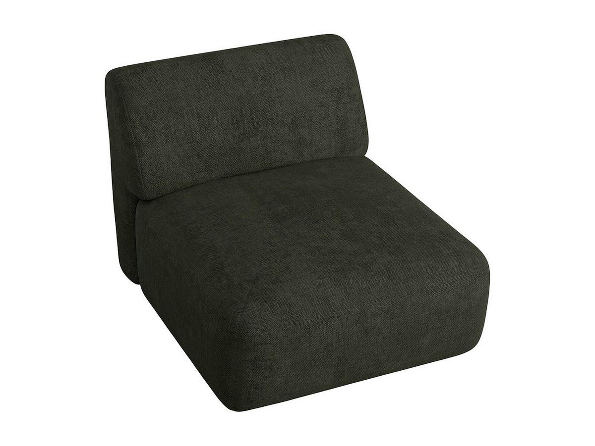 SESSEL mit gerader Rückenlehne - 1 Person - stoff - grün Pogni - Grün, Textil (75/73/97cm) - Vente-Unique