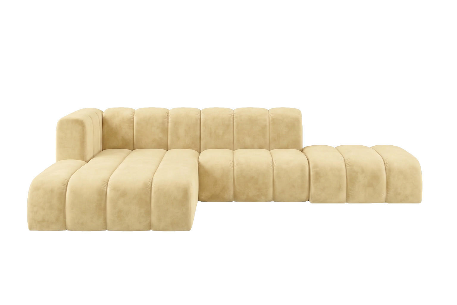 Kaiser Möbel Ecksofa Hellgelb 295x179 cm