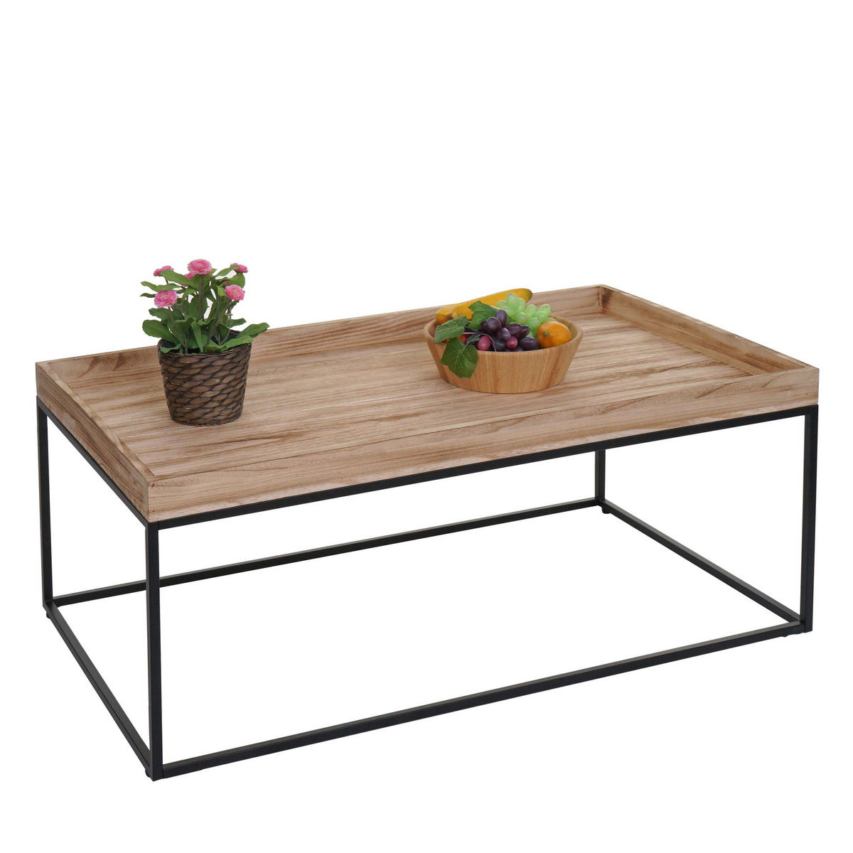 COUCHTISCH rechteckig Braun - Braun, Holz (60/110/46cm) - MCW