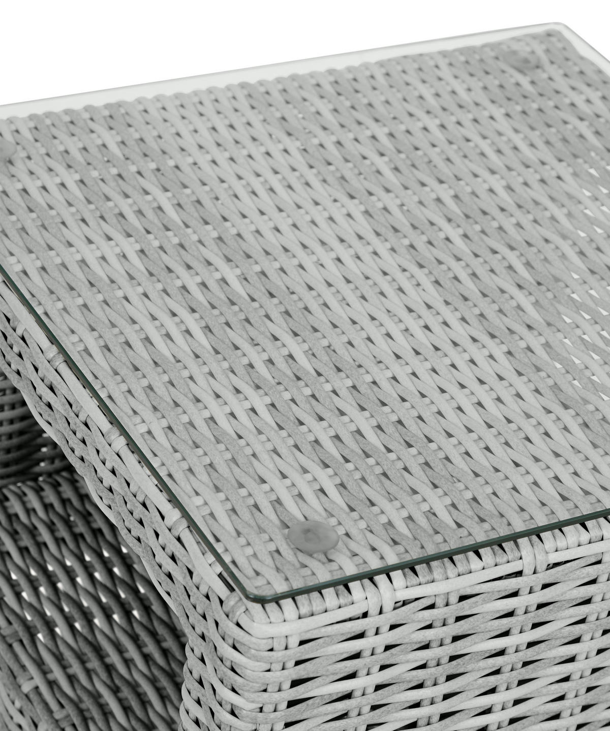 BEISTELLTISCH, Vinor, Sandfarben, Rattan, 49 x 49 x 41 cm - Sandfarben, Naturmaterialien/Metall (49/49/41cm) - ebuy24