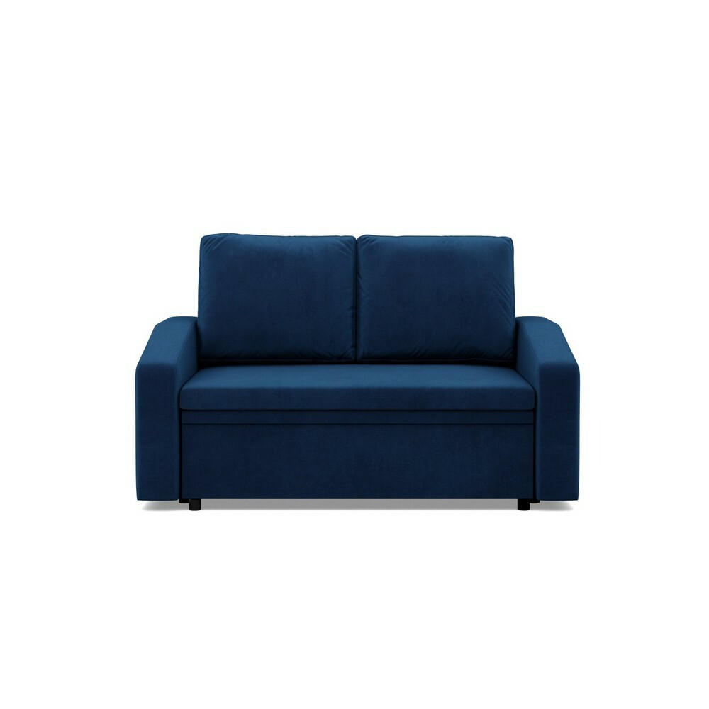SOFA Neo mit abgeschrägter Armlehnen dunkelblau - Dunkelblau, Textil (148/90/87cm) - SIMKAM Furniture