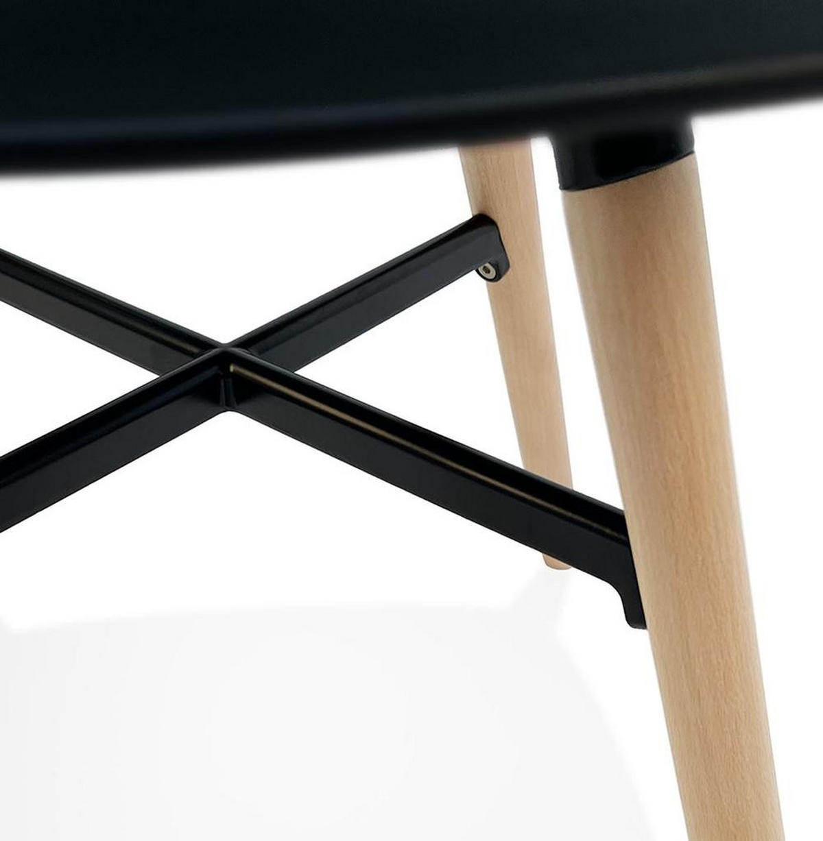 ESSZIMMERSTUHL Polypropylen Skandinavisch Hochbelastbar, Schwarz 81x57x56,5 cm - Beige/Schwarz, Kunststoff/Buchenholz (57/57/57cm) - KADIMA DESIGN