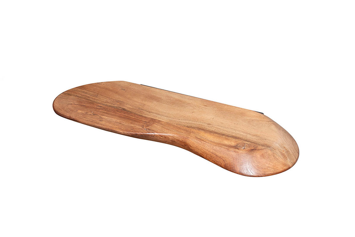WANDREGAL HUZO Holz Akazie - Naturfarben, Holz (60/4/20cm) - KAWOLA