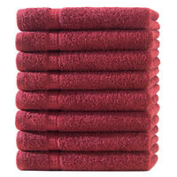 HANDTUCH 50x100 cm Frottier Handtücher im 8er Set aus 100% Baumwolle, Bordo 500g/m2 - Bordeaux, Textil (50/100cm) - Carpe Sonno