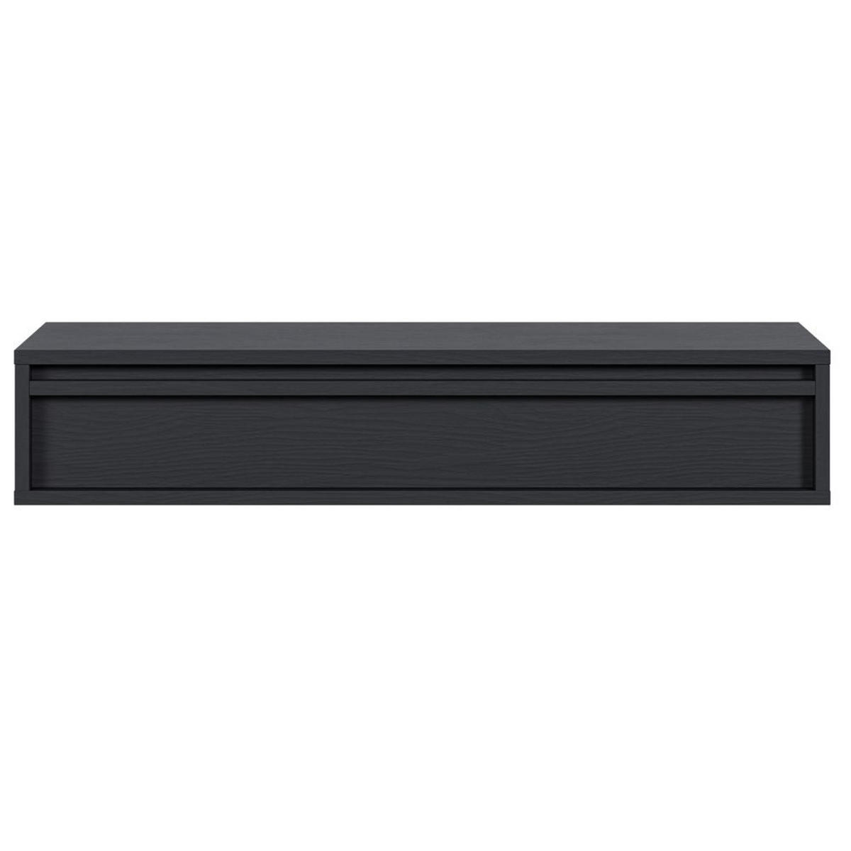 KONSOLENTISCH Evo Schwarz 90 cm - Anthrazit, Holzwerkstoff (34/90/17cm) - Selsey