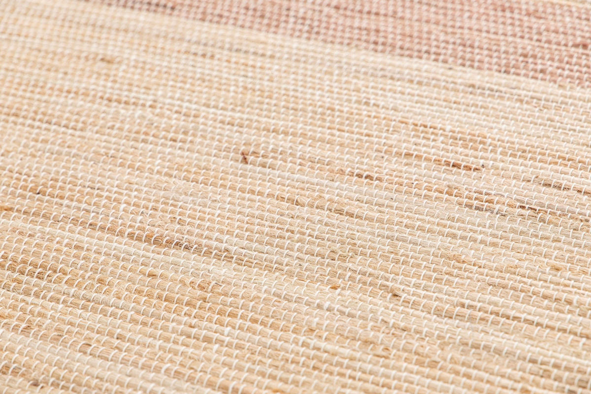 DESIGN-TEPPICH aus handgewebter Jute bruin - Braun, Naturmaterialien (200/290cm) - AFK Living