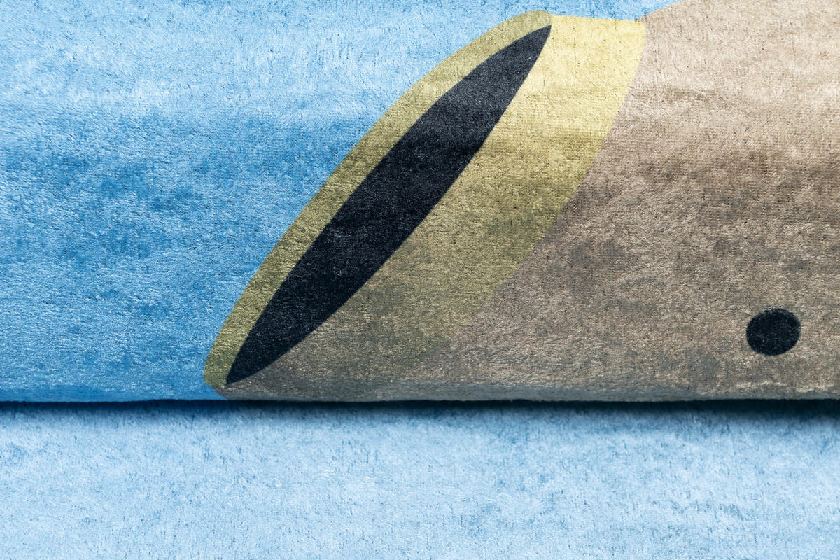 TEPPICH EMMA Hellblau 120/170 cm - Hellblau, Kunststoff (120/170cm) - Tapiso