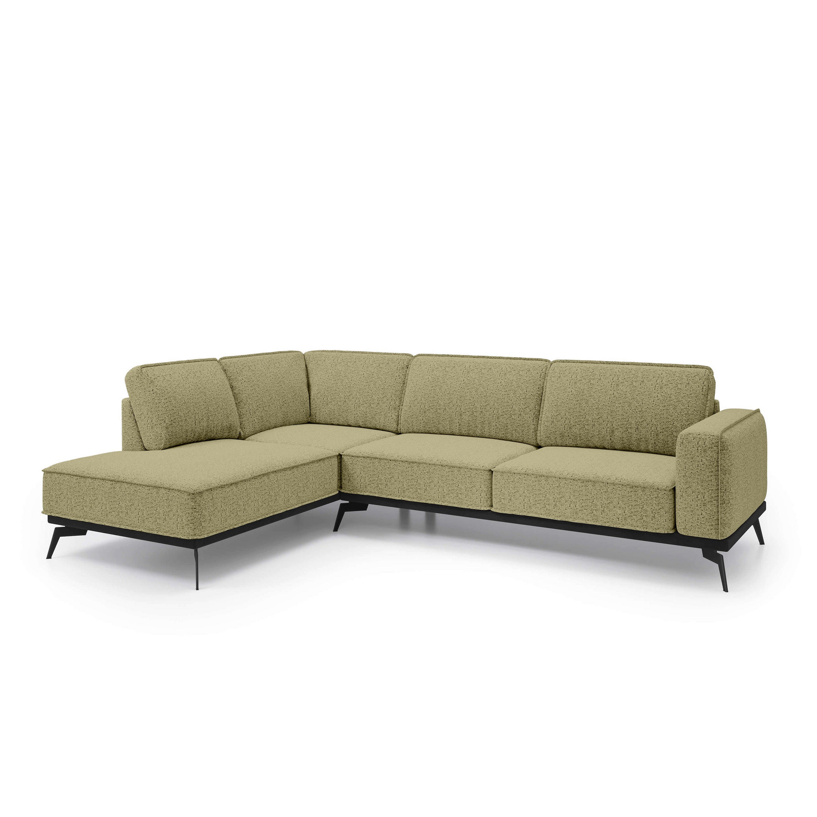 ECKSOFA Rosalia Goldfarben - Goldfarben, Textil (293/90/200cm) - Pillovely