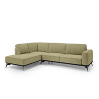 ECKSOFA Rosalia Goldfarben - Goldfarben, Textil (293/90/200cm) - Pillovely