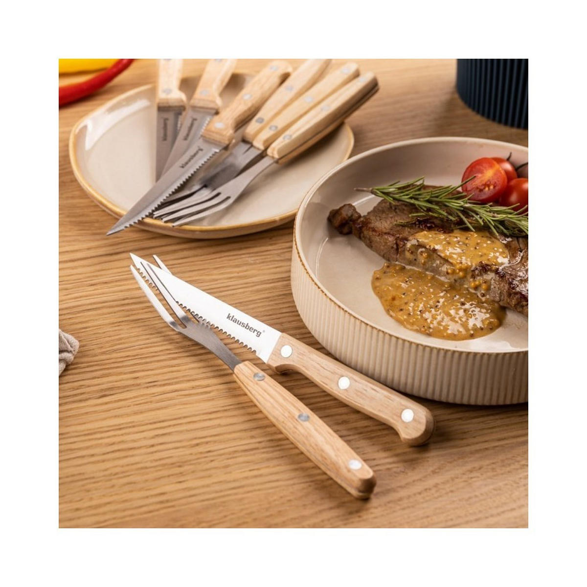 BESTECKSET Beige 21/2/21 cm KB7976 - Beige, Metall - Klausberg 