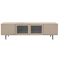 TV-MÖBEL aus Mangoholz 200cm, taupe - Taupe, Holz (200/55/45cm) - Giga Meubel