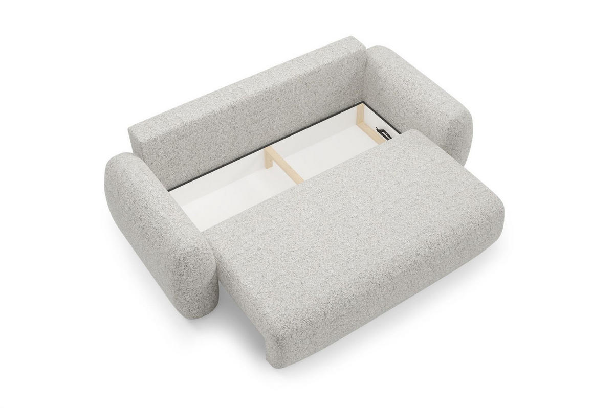 SCHLAFSOFA Gaston - Beige, Holzwerkstoff/Textil (266/95/110cm) - Fun Möbel