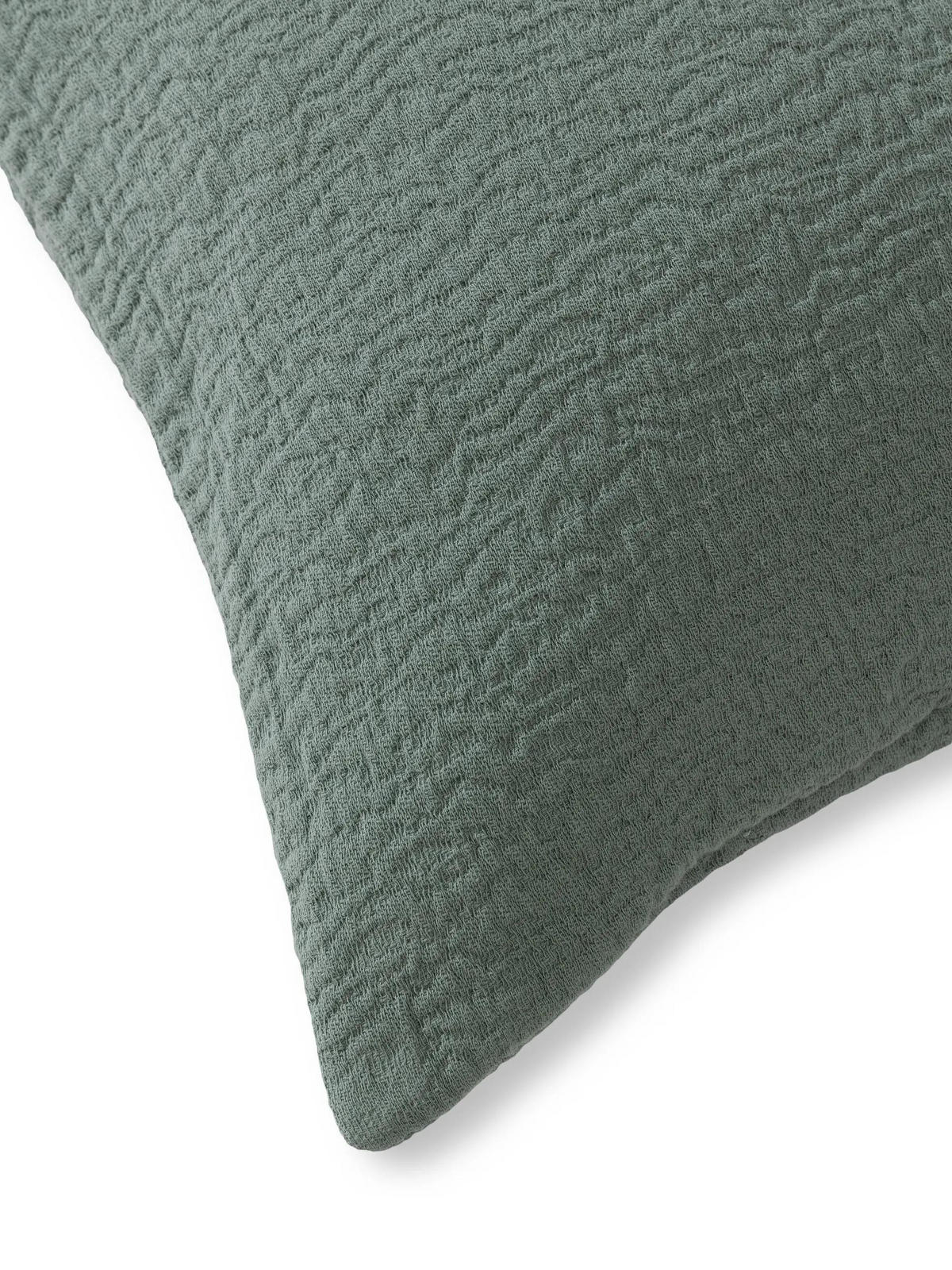 KISSENBEZUG Carmo Grün 45/45 cm - Grün, Textil (45/45cm) - benuta