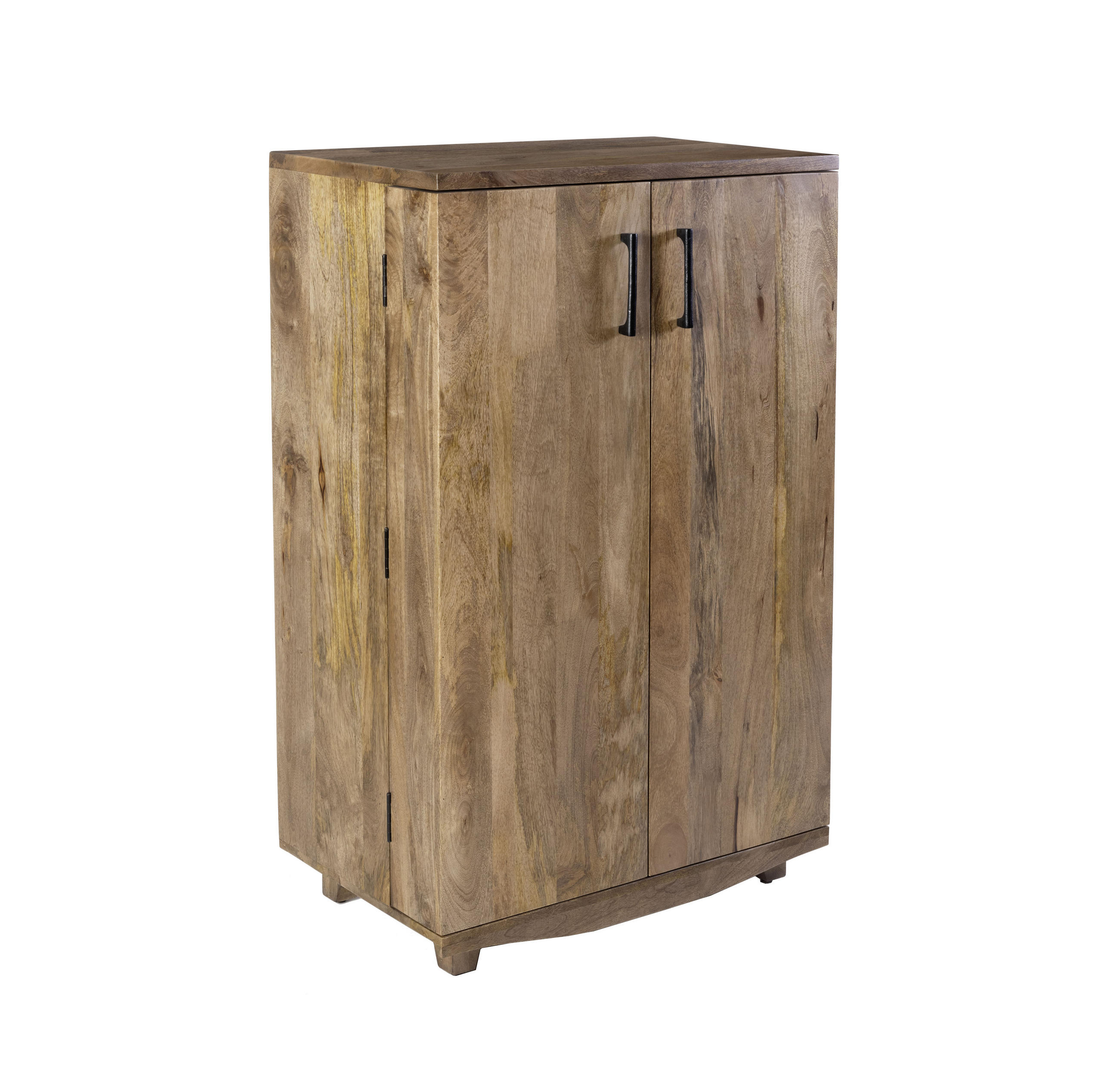 BARSCHRANK Oskar Mangoholz Braun 122x46x74cm - Braun, Holz (46/122/74cm) - DELUKE