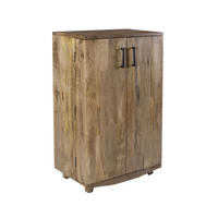 BARSCHRANK Oskar Mangoholz Braun 122x46x74cm - Braun, Holz (46/122/74cm) - DELUKE