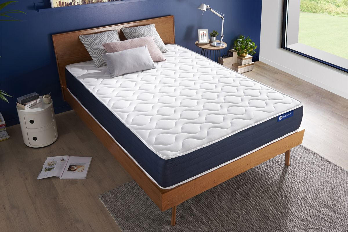 MATRATZE Actiflex sleep Taschenfederkern und Memory-Schaum 90 x 190 cm h2 - Weiß, Textil (90/190cm) - ACTISOM