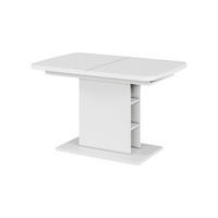 BLAGOVAONSKI STOL Fenaro Bijela 120 x 80 + s otvorenim policama - bijela, drvni materijal (80/120/77.3cm) - Vicco