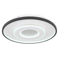 LED DECKENLEUCHTE BRIENNA Weiß - Weiß, Metall (48/48/8cm) - Globo Lighting