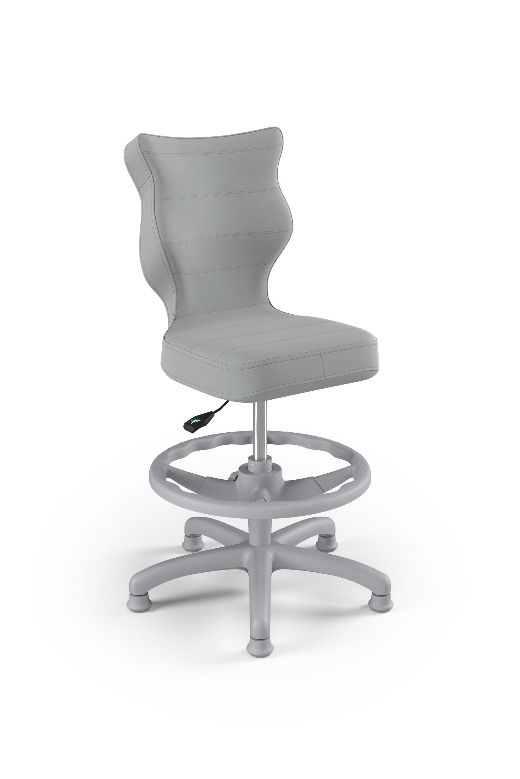 KINDERSTUHL Petit mit Fußstütze - Hellgrau, Textil (66/96/66cm) - RAUMHIRSCH FURNITURE