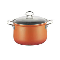 KOCHTOPF Nouvelle Corall 24 cm - Orange, Metall (24cm) - Riess