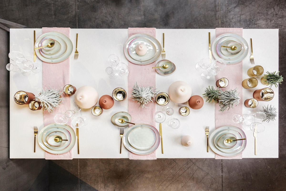 GESCHIRRSET12-TEILIG GESCHIRRSETTrentino 12-teilig / 4 Personen - 4 Speiseteller, 4 FRÜHSTÜCKTELLER und 4 Suppenschalen - Grün, Keramik (2/2/1cm) - Cosy & Trendy