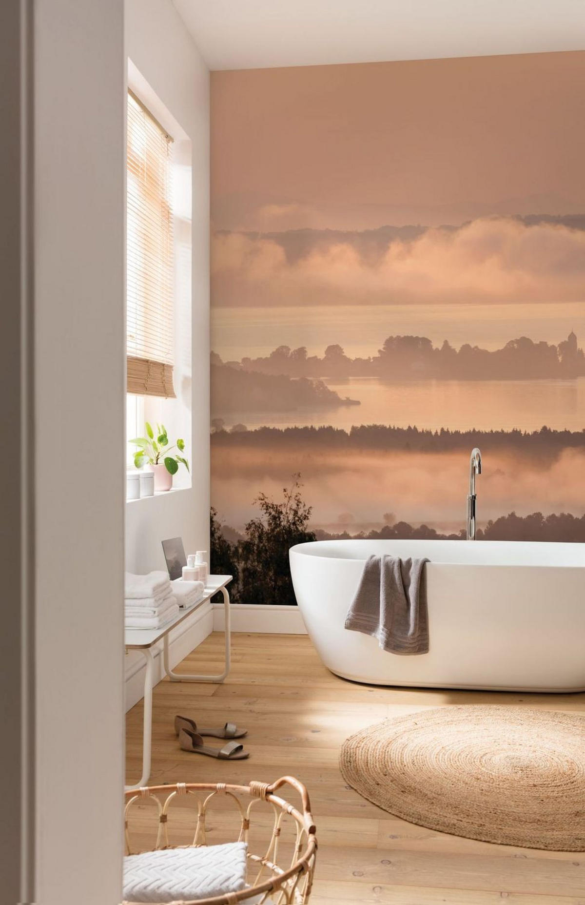 FOTOTAPETE Sonnenuntergang 300 x 250 cm - Orange, Papier (300/250cm) - Sanders & Sanders
