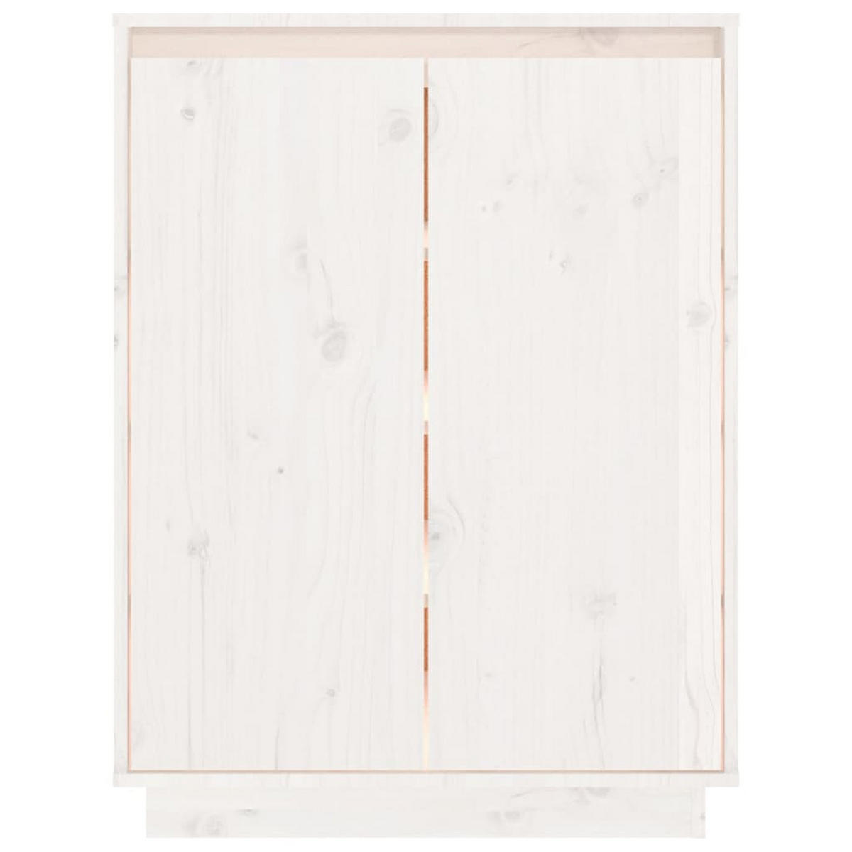 SCHUHSCHRANK Castrop 60/35/80 cm - Weiß, Holzwerkstoff (60/80/35cm) - Nettlife