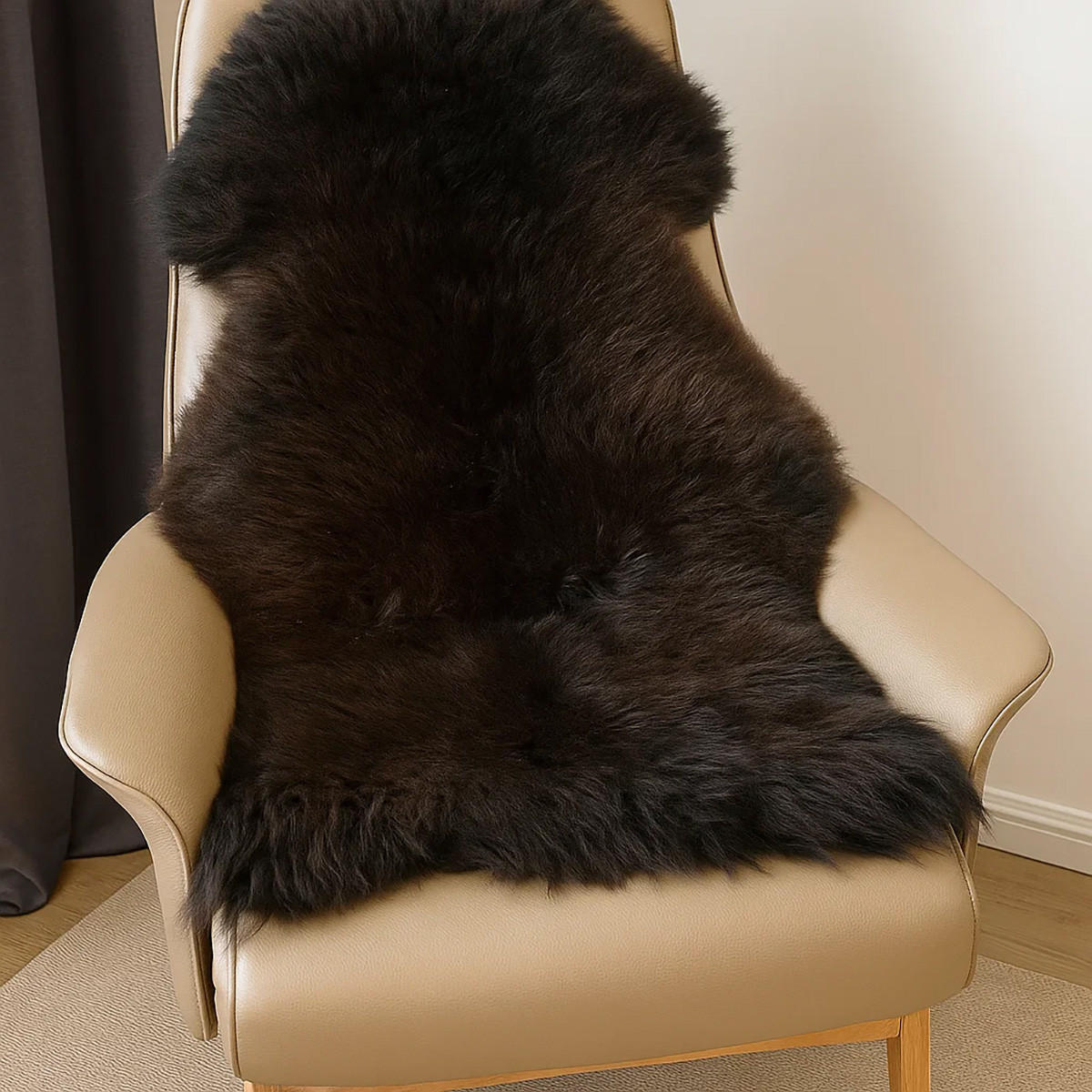 FELL Schaffell naturbraun ca. 90 cm - Braun, Fell (50/90cm) - Provellus